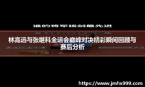 林高远与张继科全运会巅峰对决精彩瞬间回顾与赛后分析